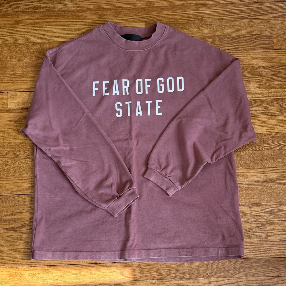 Fear of God Mauve Sweatshirt Essentials Small State NWT